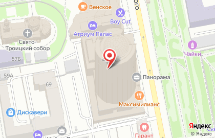 Фабрика дизайна АртБригада в Октябрьском районе на карте