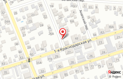 Море рыбы на 1-ой Краснодарской улице на карте
