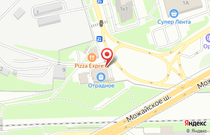 Продовольственный магазин Отрадное на карте