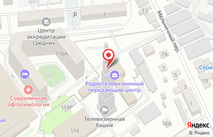 Воронежский областной радиотелевизионный передающий центр на карте