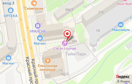 Караоке-бар Cacao lounge project в Заельцовском районе на карте