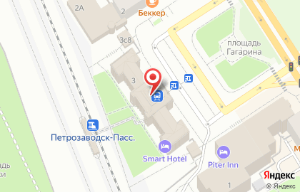 Банкомат ВТБ на площади Гагарина на карте