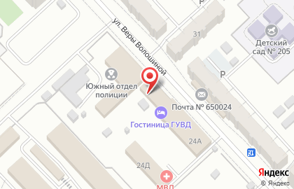 Гостиница в Кемерово на карте