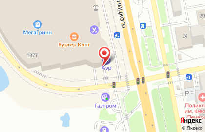 Отель АЭР на карте