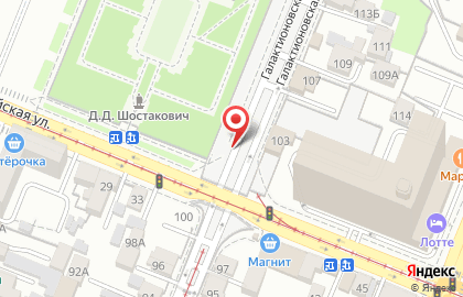 Киоск по продаже печатной продукции Роспечать на Галактионовской улице, 100/1 киоск на карте