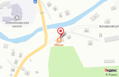 Кафе Манас на Алтайской улице на карте