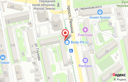 Магазин товаров для детей Тигренок на проспекте Ленина на карте