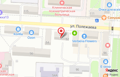 Банкомат Банк ВТБ 24 на улице Полежаева, 52 на карте
