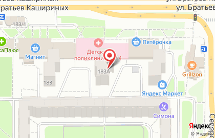 Детская городская поликлиника №4 на улице Чайковского на карте