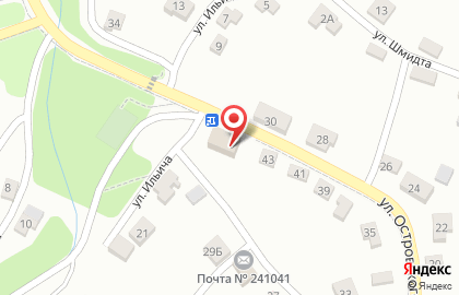 Продуктовый магазин в Брянске на карте