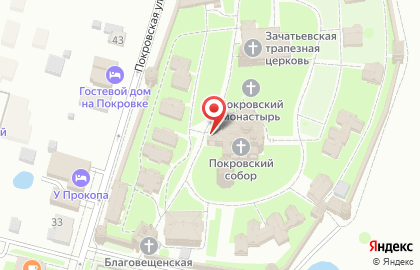 Свято-Покровский женский епархиальный монастырь на Покровской улице на карте