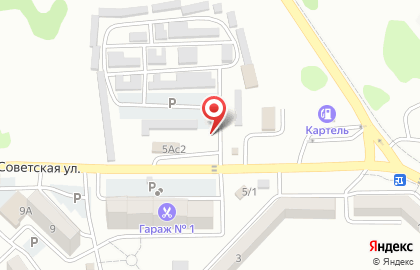 Автостоянка контейнеров на карте