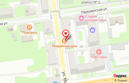 Суши-бар Tasty-Sushi на улице Максима Горького на карте