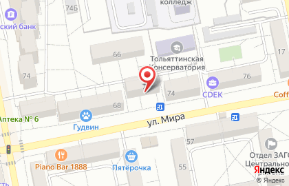 Магазин тканей тканей на карте