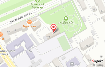 Скайлайн на Первомайской улице на карте