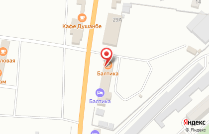 Кафе Балтика на улице Гагарина на карте