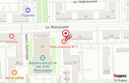 Салон-парикмахерская Мария на улице Малунцева на карте