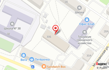 Петрозаводский техникум городского хозяйства на Мурманской улице на карте