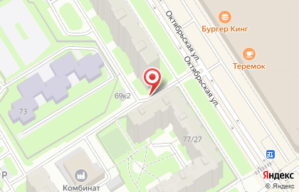 Автостоянка в Колпино на карте