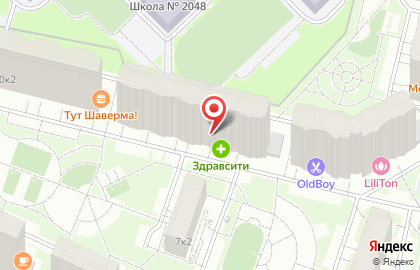 Аптека ЗдравСити на улице Вертолётчиков на карте