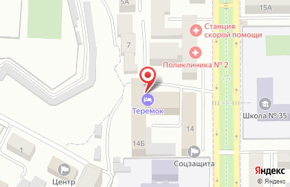 Гостиница Теремок на улице Карла Маркса на карте
