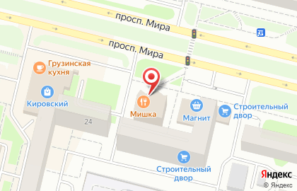 Прага на улице Мира на карте
