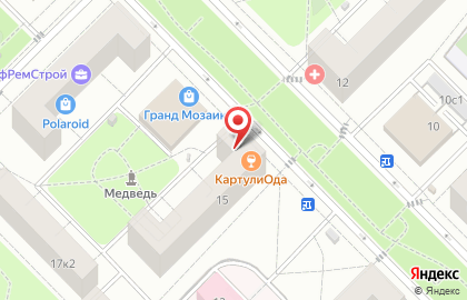 Продуктовый магазин в Москве на карте
