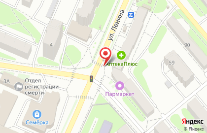 Магазин Парус на улице Ленина на карте
