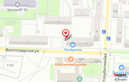 Продуктовый магазин в Волгограде на карте