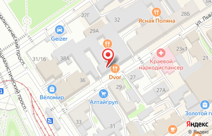 Магазин штор в Барнауле на карте