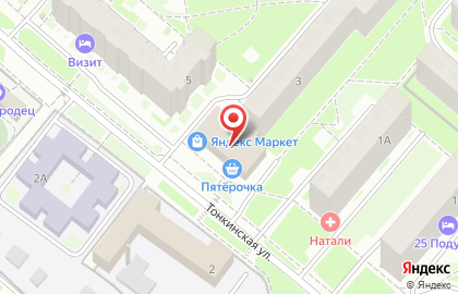 Стоматологическая клиника Витадент-НН на Тонкинской улице на карте