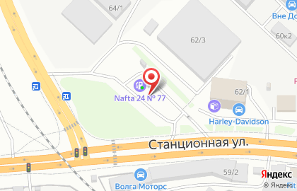 АЗС в Новосибирске на карте