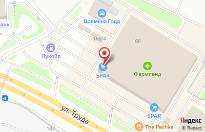 Терминал СберБанк на улице Труда, 166 на карте
