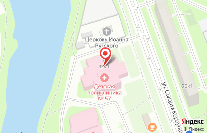 Городская поликлиника №88 на проспекте Ветеранов на карте