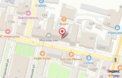 Кадровое агентство Профессиональные кадры в ​БЦ Московский на карте