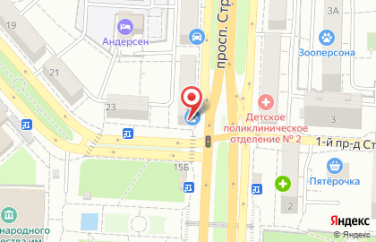 Комиссионный магазин Звезда на проспекте Строителей на карте