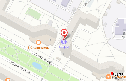 Мини-маркет Пятёрочка в Центральном районе на карте