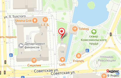 Чебуречная в Советском округе на карте