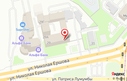 ОАО Банкомат, АКБ Абсолют Банк на улице Николая Ершова на карте