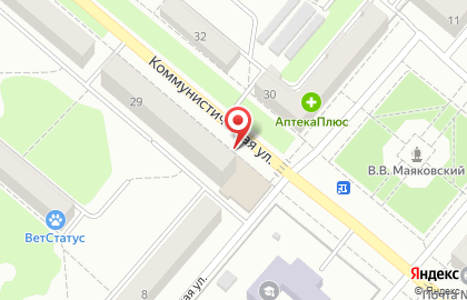 Магазин женской одежды и трикотажа на Коммунистической улице на карте