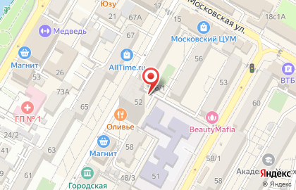 Магазин хлебобулочных изделий в Центральном районе на карте