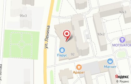 Магазин музыкальных инструментов Шоу-Мастер на улице Ленина в Железногорске на карте
