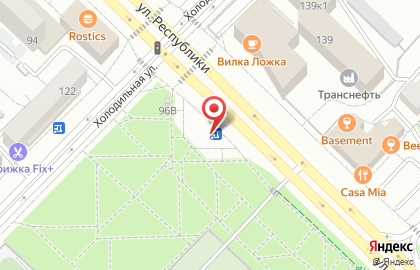 Магазин по продаже цветов на ул. Республики, 96Б на карте