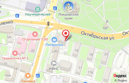 Агентство выгодных туров Sunmar на Октябрьской улице на карте