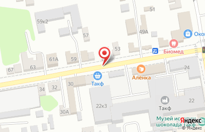 Проспект на Октябрьской улице на карте