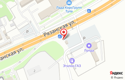 Киоск фастфудной продукции в Центральном районе на карте