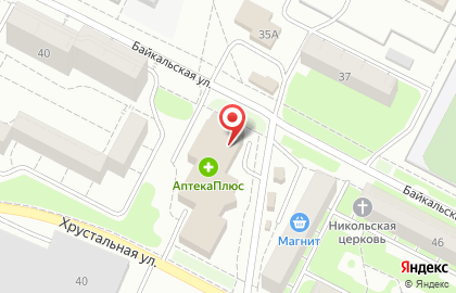 Страховая медицинская компания АСТРАМЕД-МС на Хрустальной улице на карте