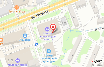 Центр физической культуры и спорта, МКУ, г. Артем на улице Фрунзе на карте