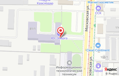 Таксопарк Южный парк на Московской улице на карте