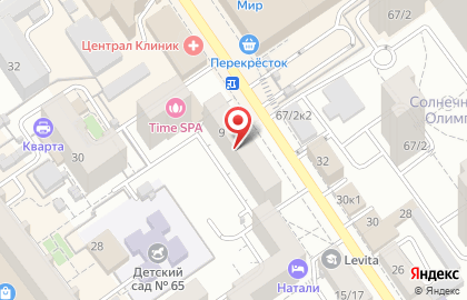 Стоматологическая клиника Ника на Средне-Московской улице на карте